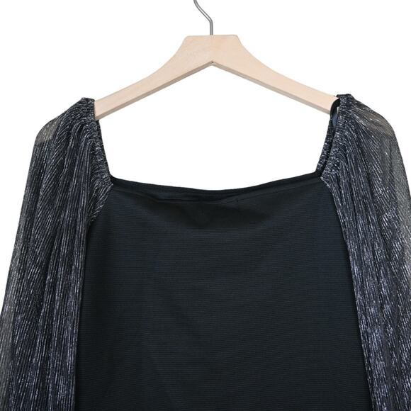 Wildfox Womens M Benicia Long Sleeve Top in Black NEW - Picture 6 of 13